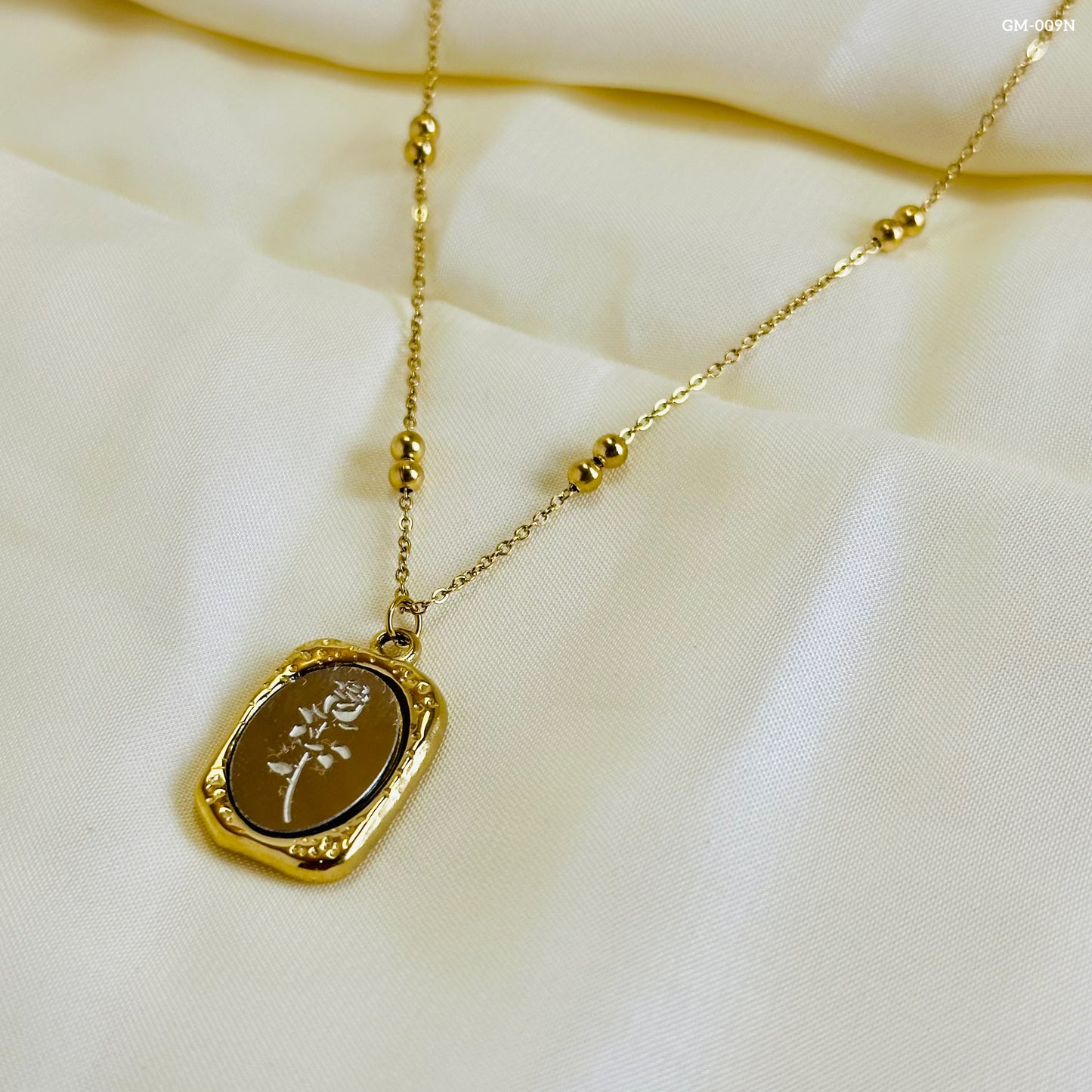 Vintage Mirror Necklace GM-009N