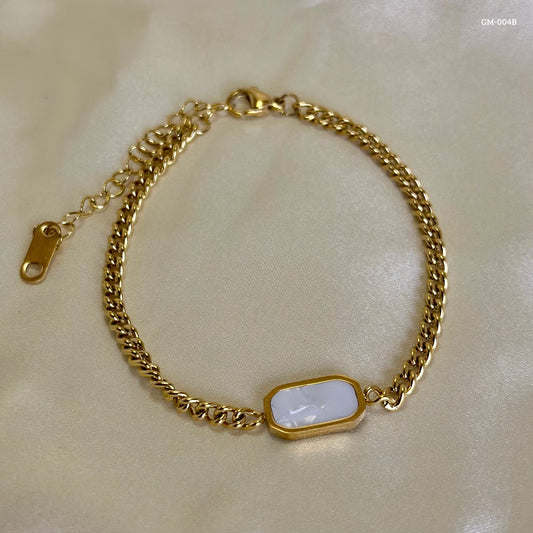 White Stone Bracelet GM-004B