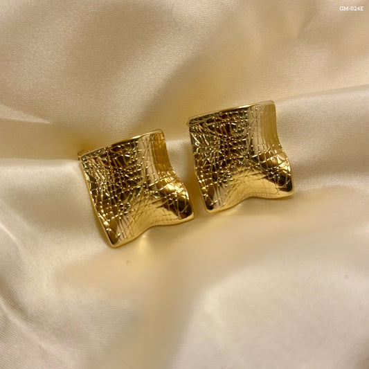 Gold Deformed Earrings GM-024E