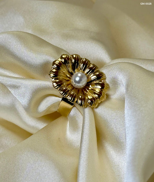 Pearl Flower Ring GM-002R