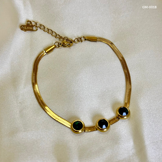 Green Beaded Bracelet GM-001B