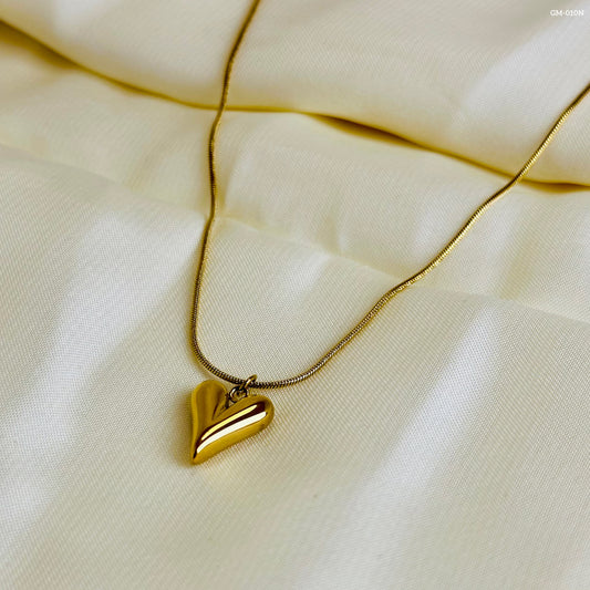 Gold Heart Necklace GM-010N