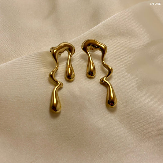Gold Galaxy Hoops GM-008E