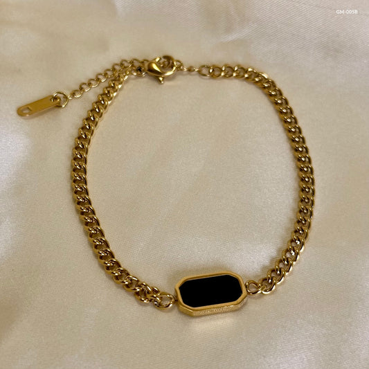Black Stone Bracelet GM-005B